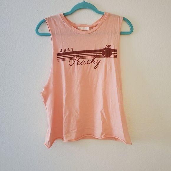 Just peachy raw edge mussel tank - Picture 2 of 12